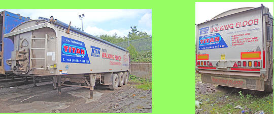 Aggregate Walking Floor Trailer For Sale